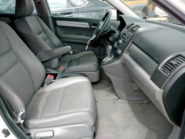 JHLRE3H72BC007452 - 2011 HONDA CR-V EXL WHITE photo 5