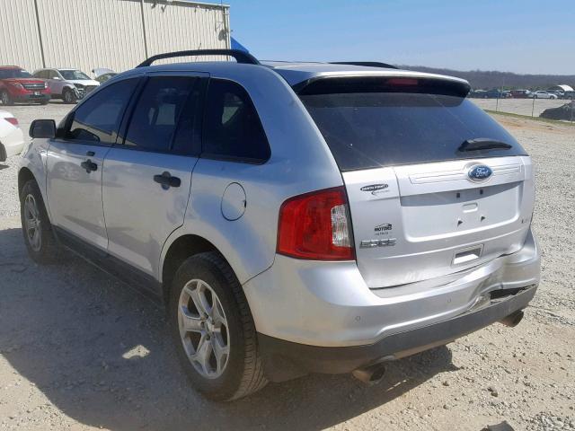 2FMDK3G98CBA01879 - 2012 FORD EDGE SE SILVER photo 3