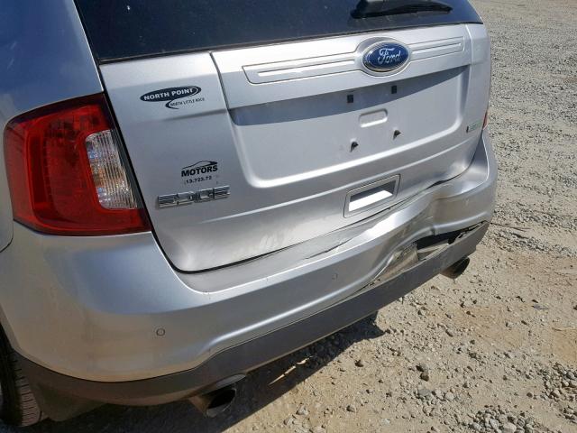 2FMDK3G98CBA01879 - 2012 FORD EDGE SE SILVER photo 9