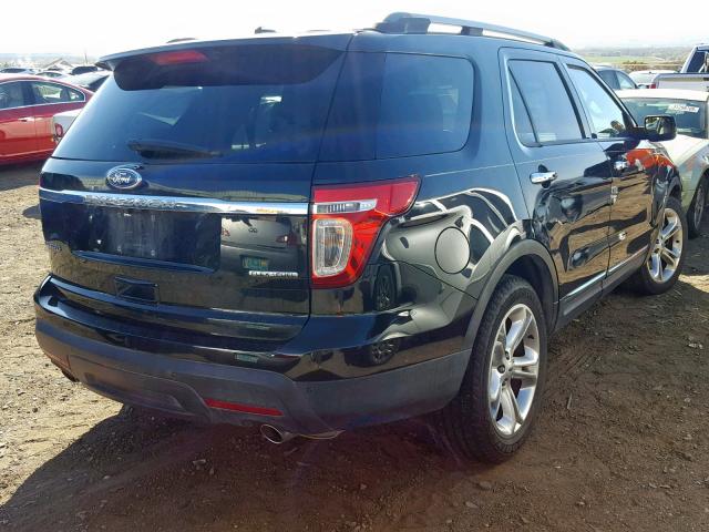 1FM5K7F88EGA59278 - 2014 FORD EXPLORER L BLACK photo 4