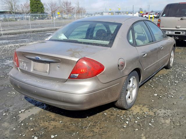 1FAFP55U13G264344 - 2003 FORD TAURUS SES TAN photo 4