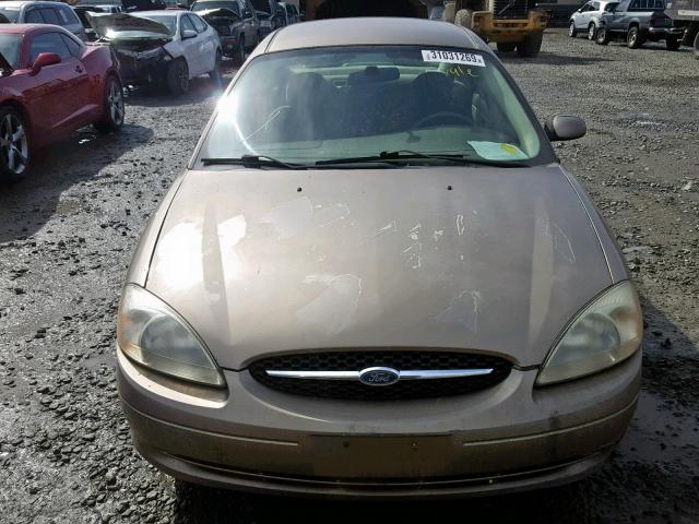 1FAFP55U13G264344 - 2003 FORD TAURUS SES TAN photo 9