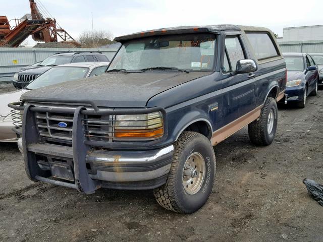 1FMEU15H3SLB81252 - 1995 FORD BRONCO U10 GREEN photo 2