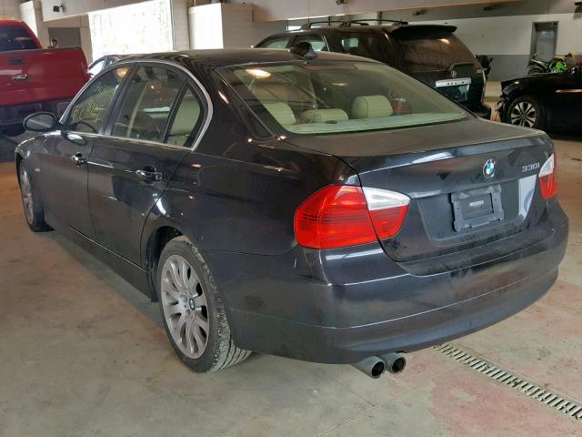 WBAVB335X6KR79075 - 2006 BMW 330 I BLACK photo 3