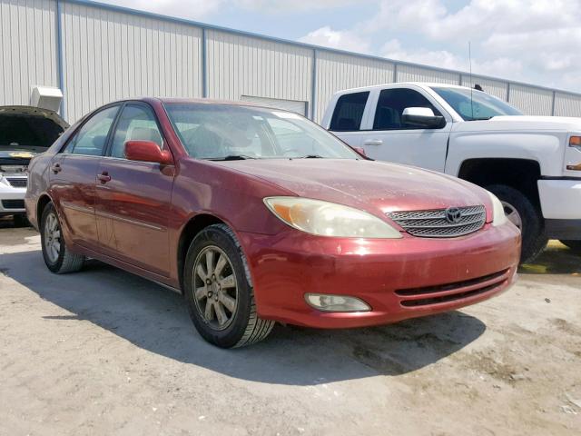 4T1BE32K44U320118 - 2004 TOYOTA CAMRY LE RED photo 1