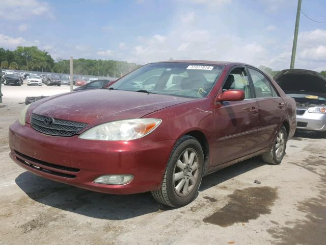 4T1BE32K44U320118 - 2004 TOYOTA CAMRY LE RED photo 2
