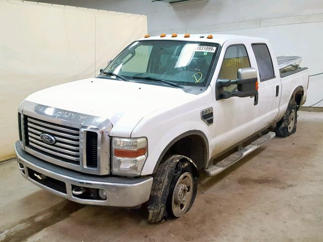 1FTSW21538EE50480 - 2008 FORD F250 SUPER WHITE photo 2