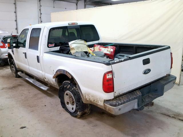 1FTSW21538EE50480 - 2008 FORD F250 SUPER WHITE photo 3