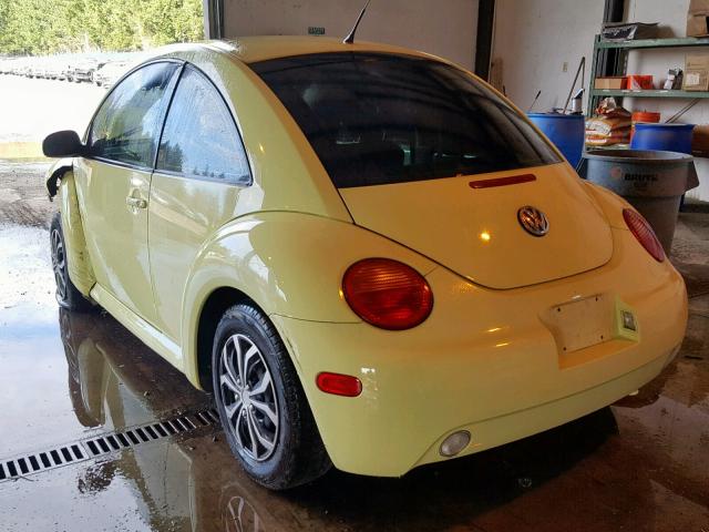 3VWCD21C41M470307 - 2001 VOLKSWAGEN NEW BEETLE Sarı foto 3