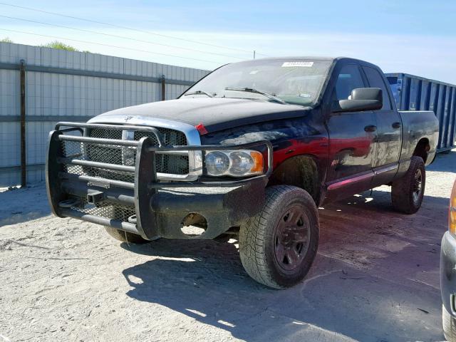 3D7KU28C44G207425 - 2004 DODGE RAM 2500 S BLACK photo 2