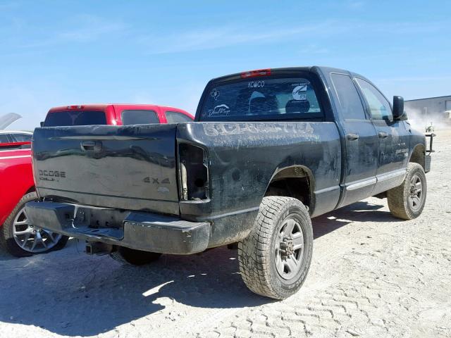 3D7KU28C44G207425 - 2004 DODGE RAM 2500 S BLACK photo 4