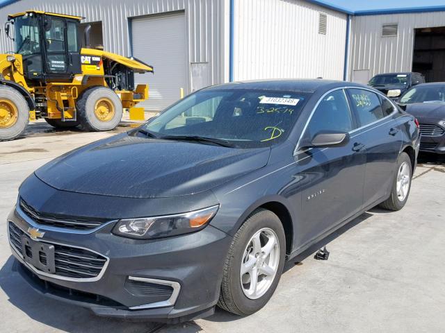 1G1ZB5ST7HF188989 - 2017 CHEVROLET MALIBU LS BLACK photo 2