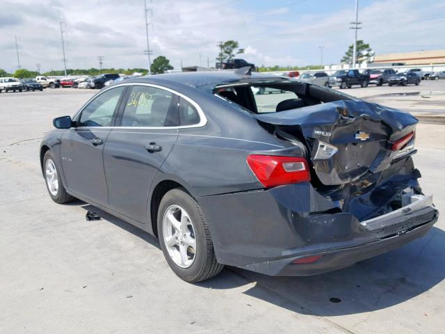 1G1ZB5ST7HF188989 - 2017 CHEVROLET MALIBU LS BLACK photo 3