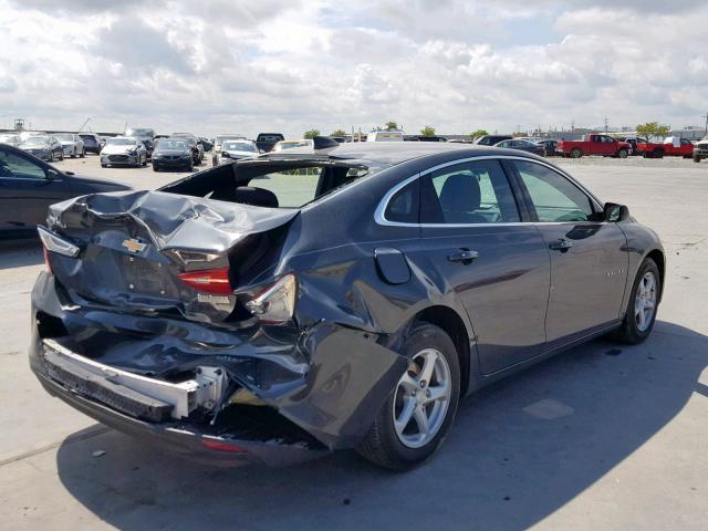 1G1ZB5ST7HF188989 - 2017 CHEVROLET MALIBU LS BLACK photo 4