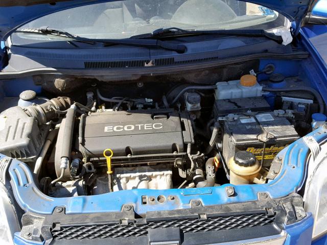 KL1TD5DE3AB072585 - 2010 CHEVROLET AVEO LS BLUE photo 7