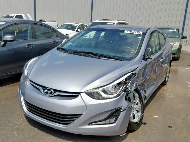 5NPDH4AE0GH676683 - 2016 HYUNDAI ELANTRA SE BLUE photo 2