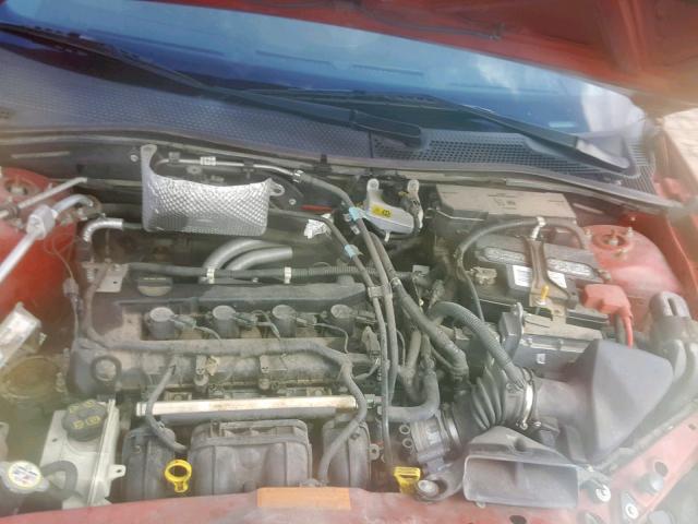 1FAHP36NX9W249828 - 2009 FORD FOCUS SES RED photo 7