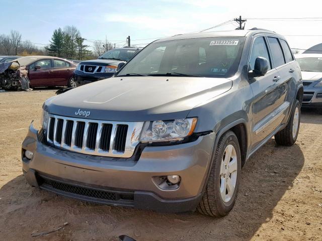 1C4RJFAG2CC340935 - 2012 JEEP GRAND CHER GRAY photo 2