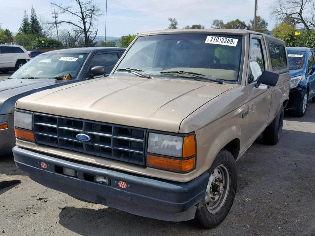 1FTCR10A5KUA38126 - 1989 FORD RANGER TAN photo 2