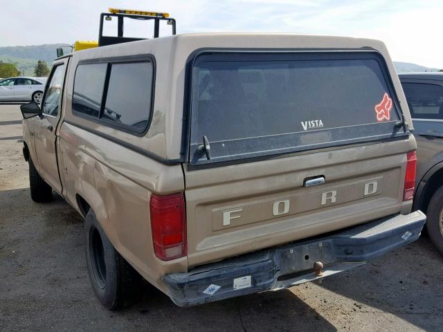 1FTCR10A5KUA38126 - 1989 FORD RANGER TAN photo 3