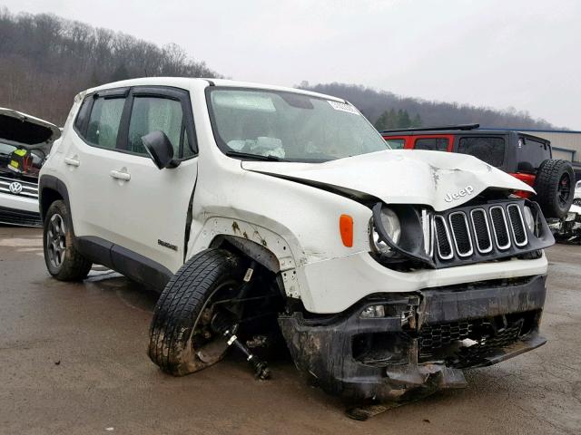 ZACCJBAT8GPD90106 - 2016 JEEP RENEGADE S თეთრი ფოტო 1