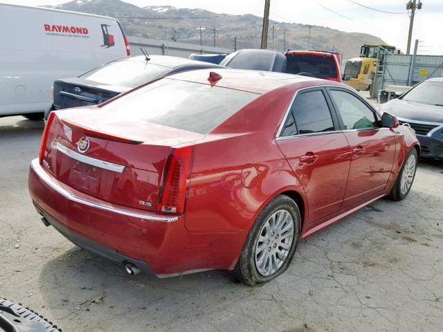 1G6DS5EV6A0103649 - 2010 CADILLAC CTS PREMIU RED photo 4