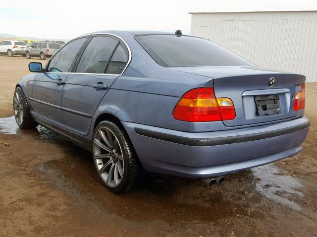 WBAEV53472KM18966 - 2002 BMW 330 I BLUE photo 3