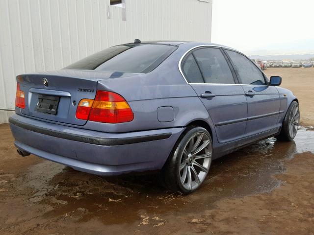 WBAEV53472KM18966 - 2002 BMW 330 I BLUE photo 4