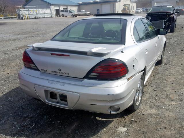 1G2NF52E24M563628 - 2004 PONTIAC GRAND AM S SILVER photo 4