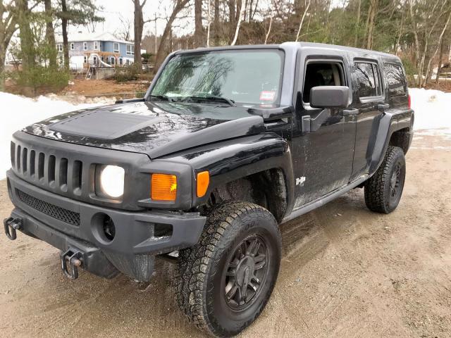 5GTEN13E598143974 - 2009 HUMMER H3 BLACK photo 2