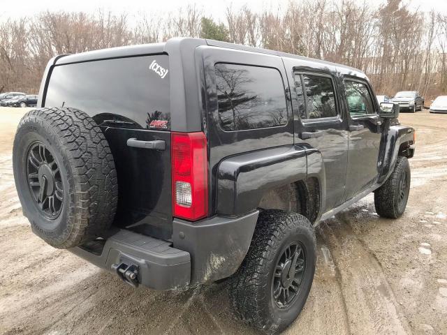 5GTEN13E598143974 - 2009 HUMMER H3 BLACK photo 4