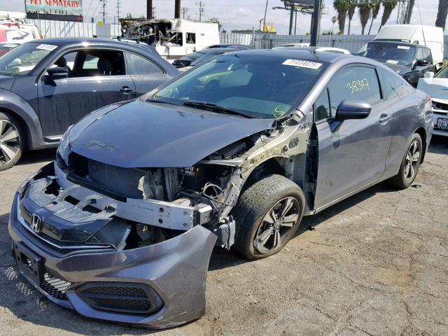 2HGFG3B88FH527641 - 2015 HONDA CIVIC EX ნაცრისფერი ფოტო 2