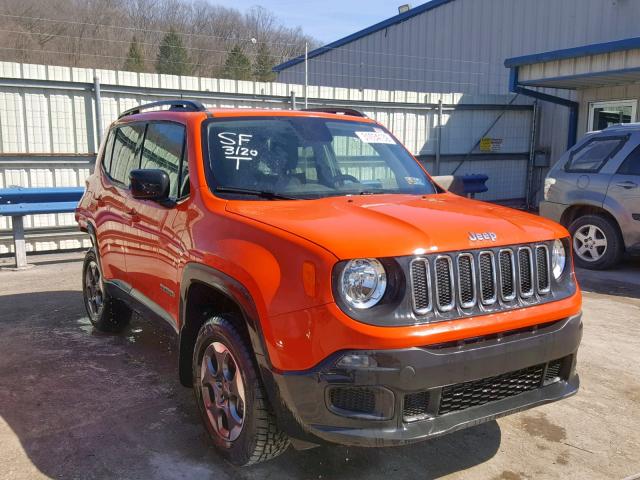 ZACCJBAB0JPH44148 - 2018 JEEP RENEGADE S ნარინჯისფერი ფოტო 1
