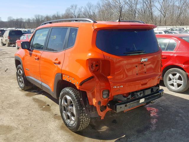 ZACCJBAB0JPH44148 - 2018 JEEP RENEGADE S ნარინჯისფერი ფოტო 3