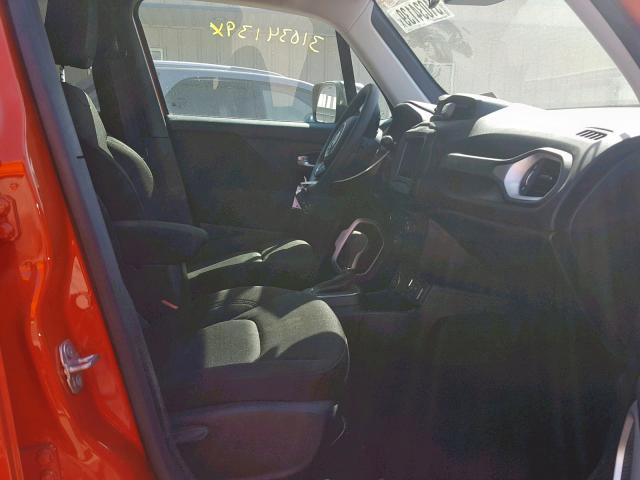 ZACCJBAB0JPH44148 - 2018 JEEP RENEGADE S ნარინჯისფერი ფოტო 5