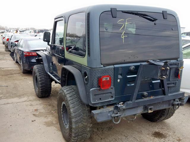 1J4FA69S15P354732 - 2005 JEEP WRANGLER / GREEN photo 3