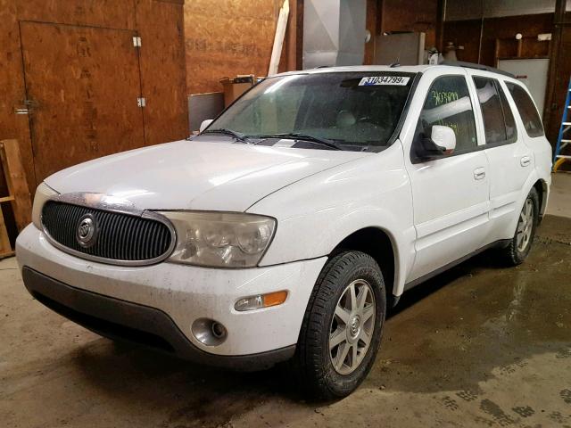 5GADT13S942294750 - 2004 BUICK RAINIER CX WHITE photo 2