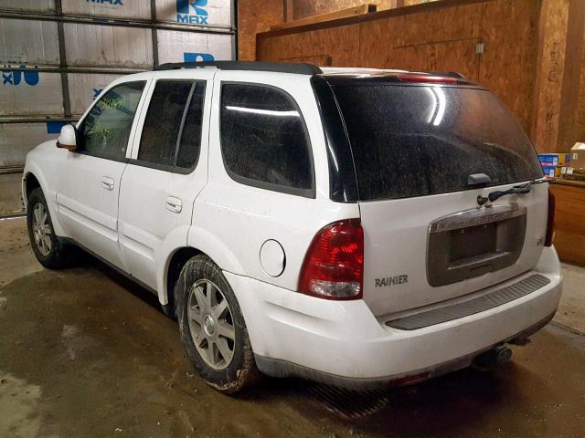 5GADT13S942294750 - 2004 BUICK RAINIER CX WHITE photo 3