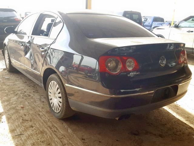 WVWJK73C17P053000 - 2007 VOLKSWAGEN PASSAT BLACK photo 3