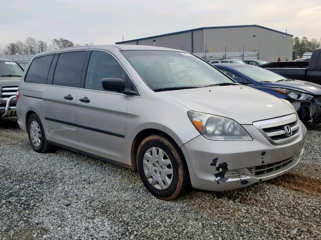 5FNRL38297B115634 - 2007 HONDA ODYSSEY LX SILVER photo 1