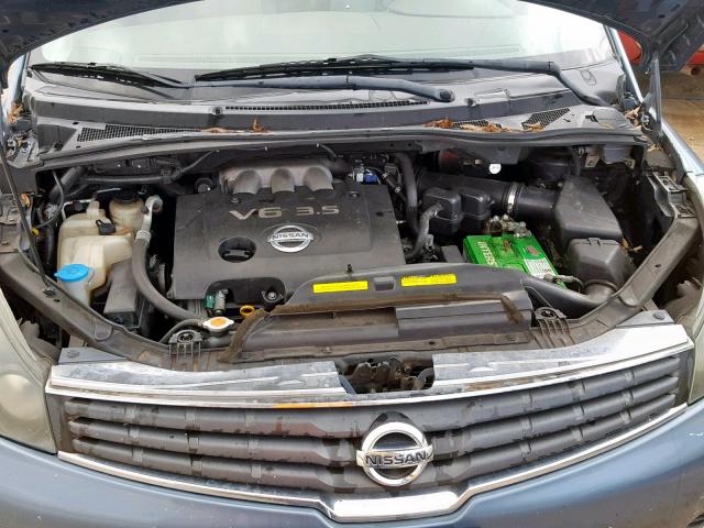 5N1BV28U78N117047 - 2008 NISSAN QUEST S SILVER photo 7