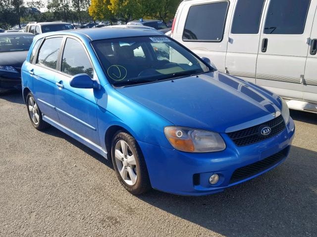 KNAFE162875009064 - 2007 KIA SPECTRA5 S BLUE photo 1