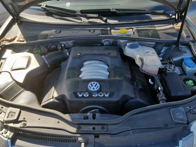 WVWTH63B12P452135 - 2002 VOLKSWAGEN PASSAT GLX GRAY photo 7