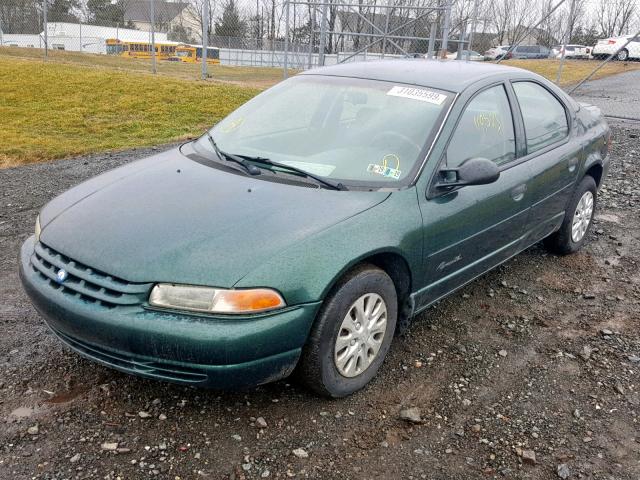 1P3EJ46C5WN229510 - 1998 PLYMOUTH BREEZE BAS GREEN photo 2