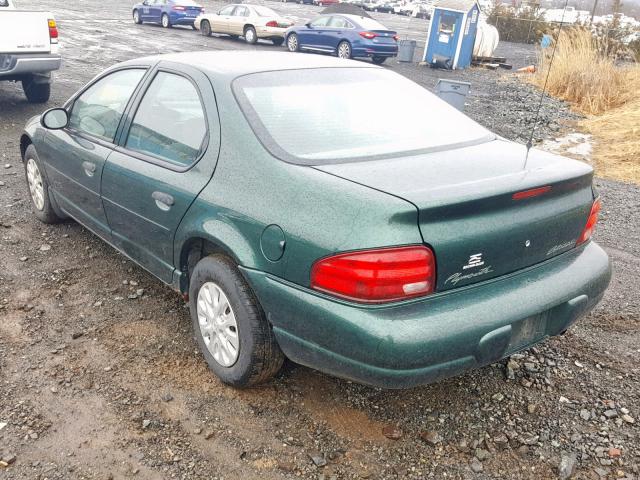 1P3EJ46C5WN229510 - 1998 PLYMOUTH BREEZE BAS GREEN photo 3