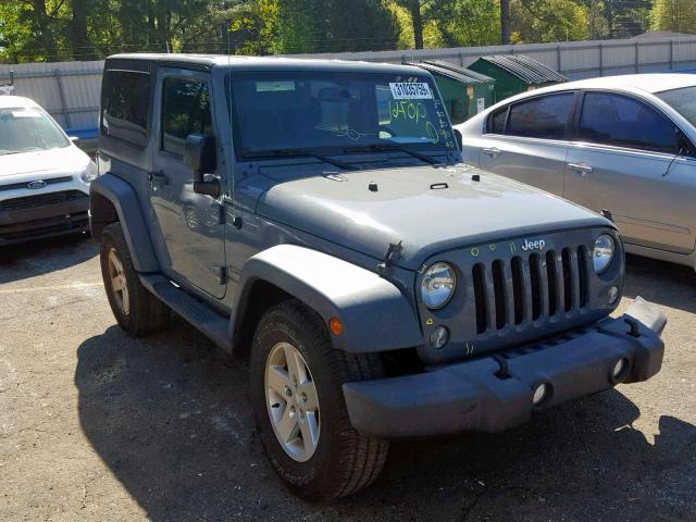 1C4AJWAG0FL546322 - 2015 JEEP WRANGLER S GRAY photo 1