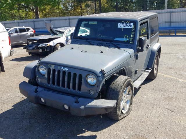 1C4AJWAG0FL546322 - 2015 JEEP WRANGLER S GRAY photo 2