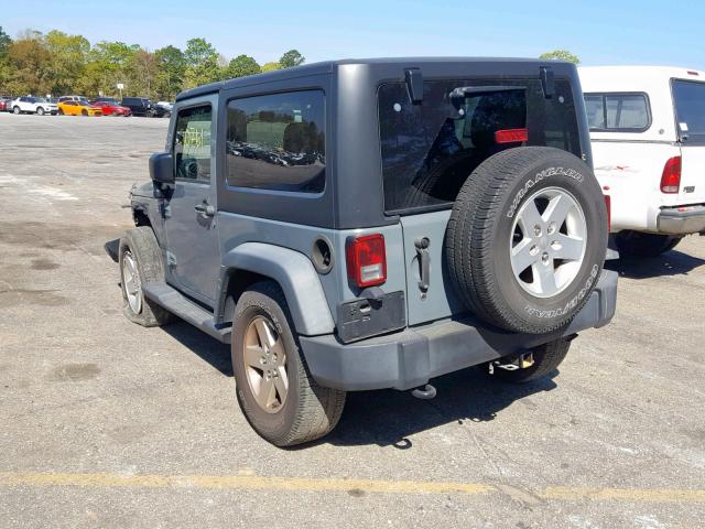 1C4AJWAG0FL546322 - 2015 JEEP WRANGLER S GRAY photo 3