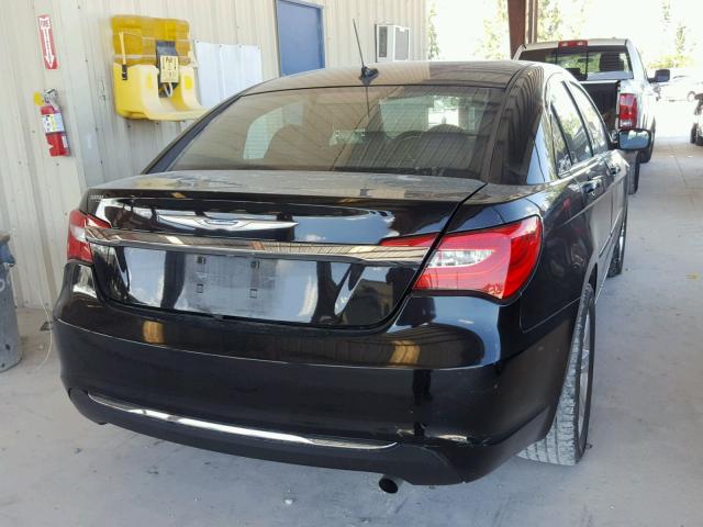 1C3CCBAB2CN318066 - 2012 CHRYSLER 200 LX BLACK photo 4