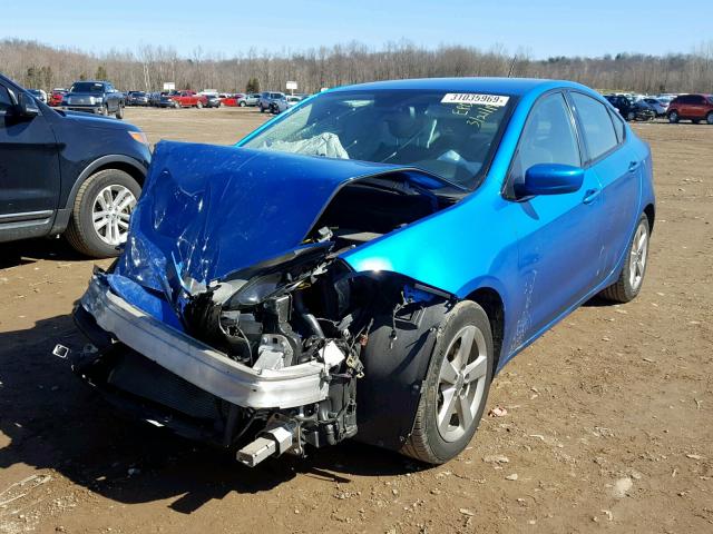 1C3CDFBB4FD174324 - 2015 DODGE DART SXT BLUE photo 2